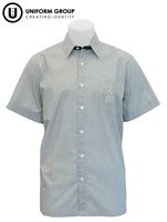 Shirt S/S - Green Stripe-all-students-THE U SHOP - New Zealand Shooting Federation