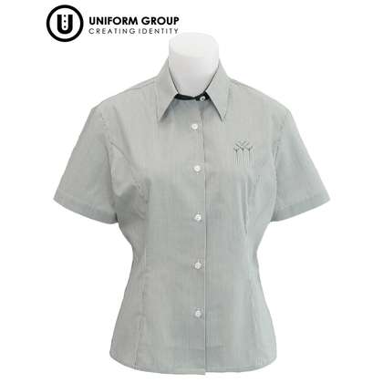 Blouse S/S - Green Stripe