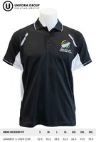 Polo Shirt S/S -Men's - Black/White-mens-garments-THE U SHOP - New Zealand Shooting Federation