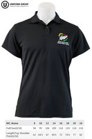 Polo Ladies - Black-ladies-garments-THE U SHOP - New Zealand Shooting Federation