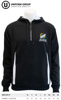 Hoodie - Black/White-unisex-garments-THE U SHOP - New Zealand Shooting Federation