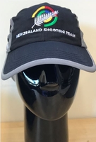 NZ Shooting Cap - Black-unisex-garments-THE U SHOP - New Zealand Shooting Federation